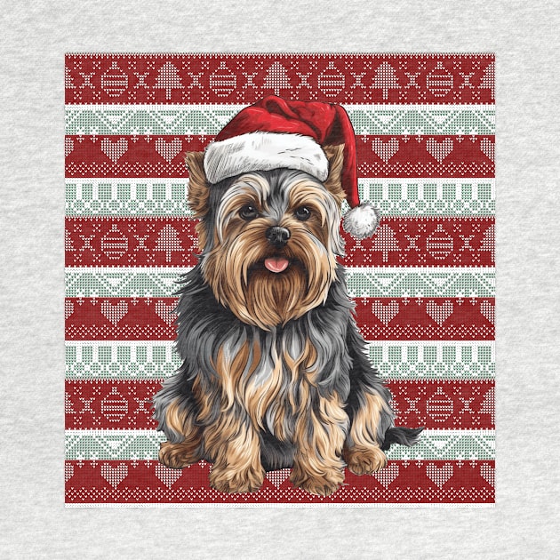 Funny Yorkshire Terrier Christmas Ugly by Zaaa Amut Amut Indonesia Zaaaa